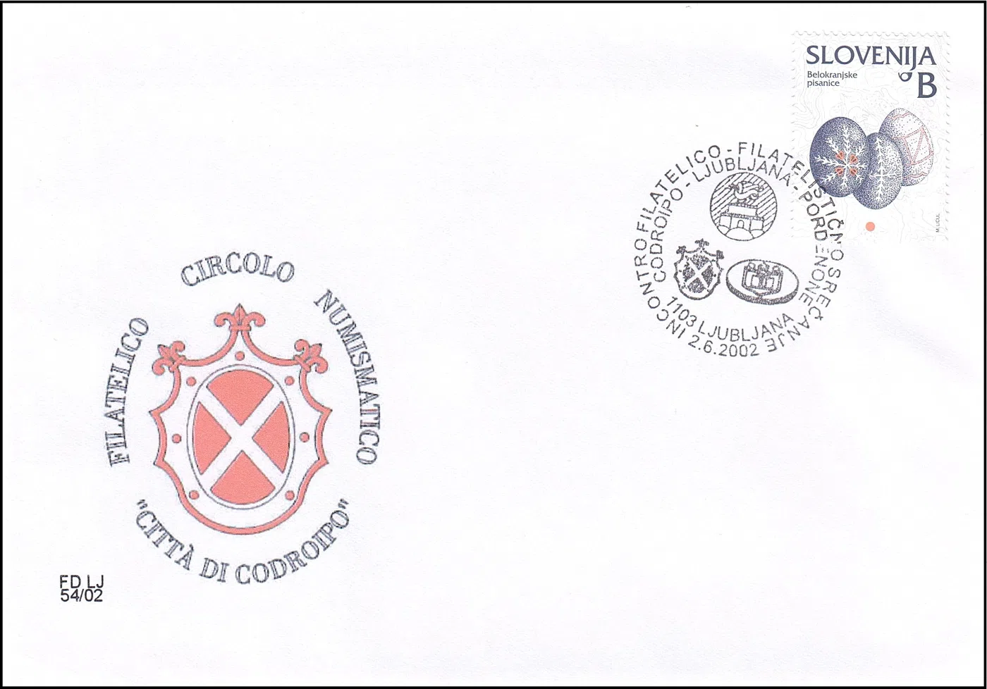 FILATELISTIČNO SREČANJE CODROIPO - LJUBLJANA - PORDENONE